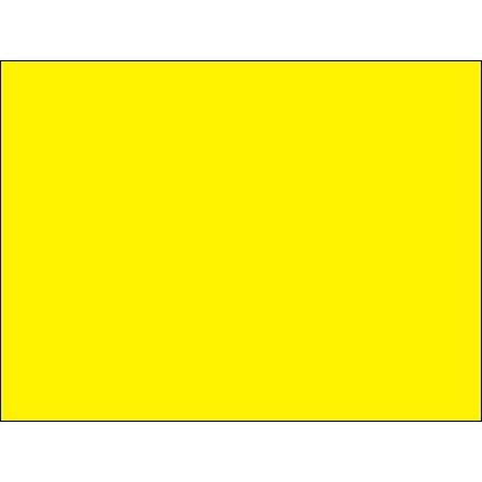 Blank Inventory Rectangle Labels - Fluorescent Yellow, 3 x 4"