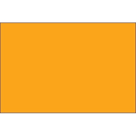 Blank Inventory Rectangle Labels - Fluorescent Orange, 2 x 3"