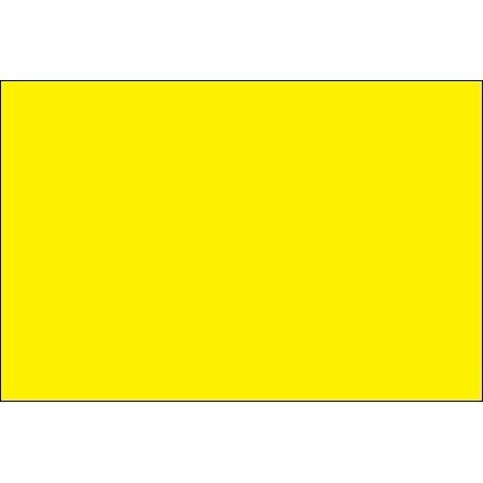 Blank Inventory Rectangle Labels - Fluorescent Yellow, 2 x 3"