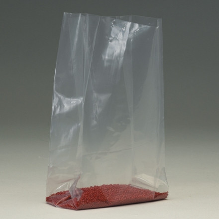 Poly Bags, 8 x 4 x 20", 2 Mil, Gusseted