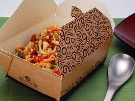 Compostable Grab and Go Containers, 5 3/10 x 6 7/10 x 2 1/2"