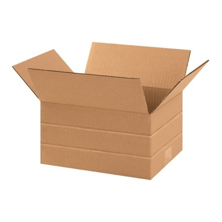 Corrugated Boxes, Multi-Depth, 10 x 8 x 6", Kraft