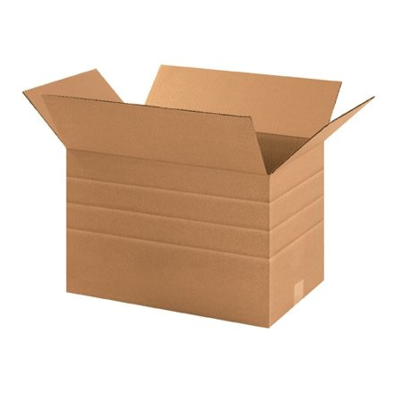 Corrugated Boxes, Multi-Depth, 17 1/4 x 11 1/2 x 11", Kraft