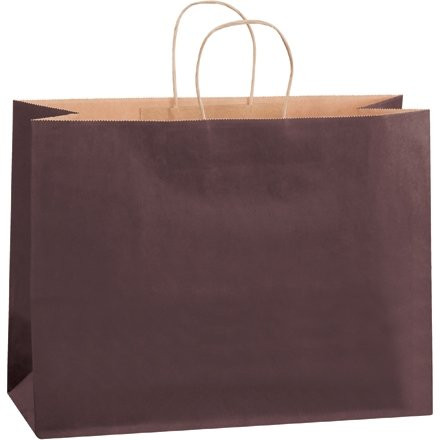 Scarlet Tinted Paper Shopping Bags, 16 x 6 x 12", Vogue