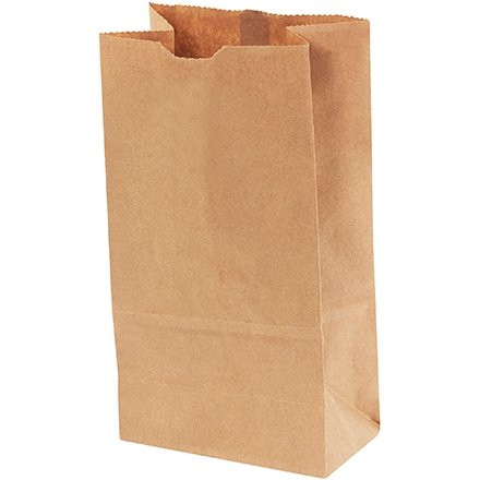 Kraft Paper Hardware Bags, #4, Virgin - 5 x 3 1/4 x 9 3/4"
