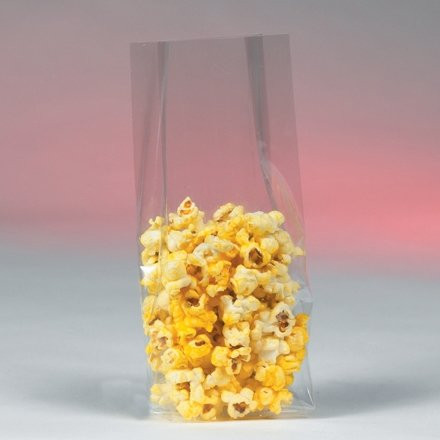 Gusseted Polypropylene Bags, 8 x 3 x 15", 1.5 Mil