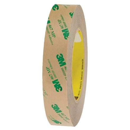 3M 467MP Adhesive Transfer Tape, 1" x 60 yds., 2 Mil Thick