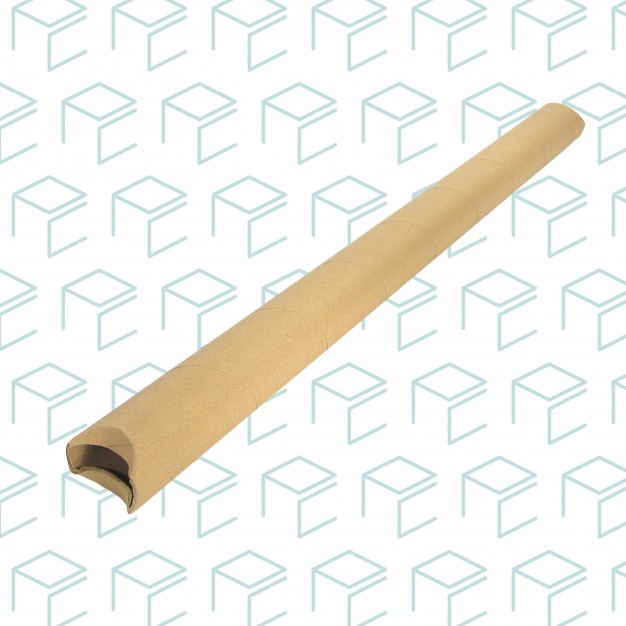 Kraft Round Mailing Tubes W/ Crimped Ends 2" X 30" - 25 Pack