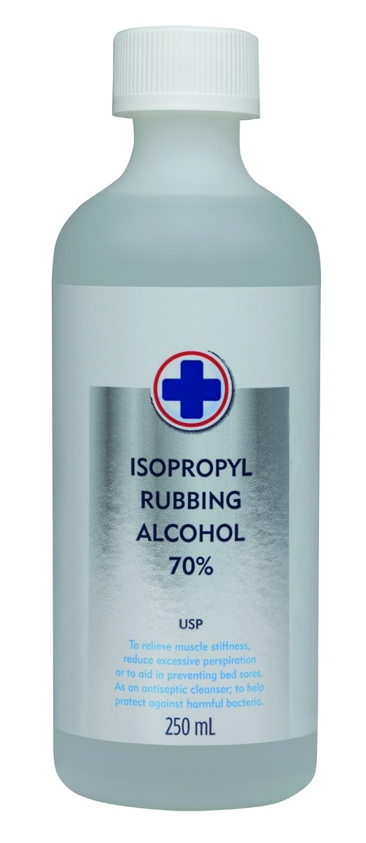  Isopropyl Rubbing Alcohol, 70%, 250 mL