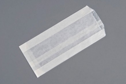 Gusseted Glassine Bags, 3 1/2 x 1 1/2 x 7 3/4"