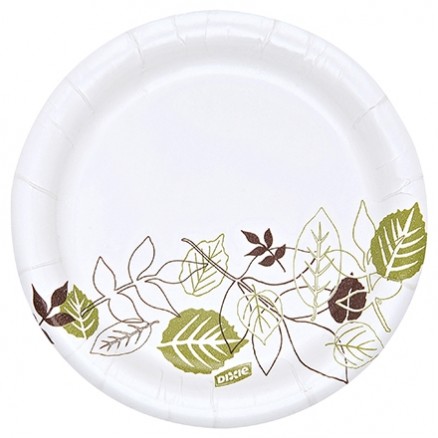 Dixie® Heavy Weight Paper Plates, White, 6"