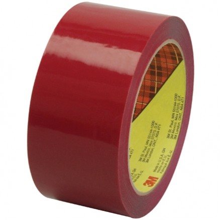 3M 373 Tape, Red, 2" x 55 yds., 2.5 Mil Thick