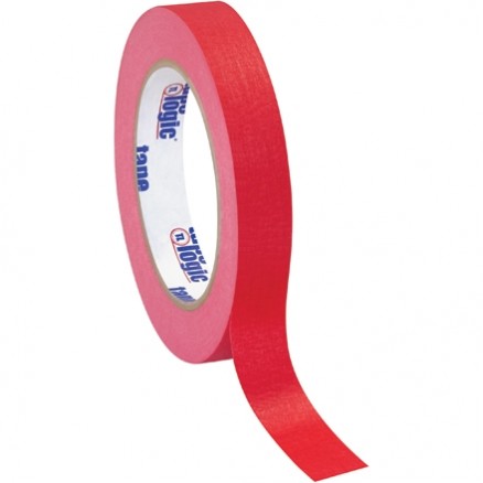 Red Masking Tape, 3/4" x 60 yds., 4.9 Mil Thick