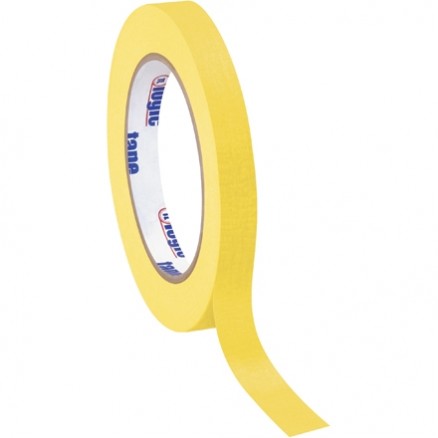 Yellow Masking Tape, 1/2" x 60 yds., 4.9 Mil Thick