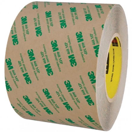 3M 468MP High Performance Adhesive Transfer Tape, 6" x 60 yds., 5 Mil Thick