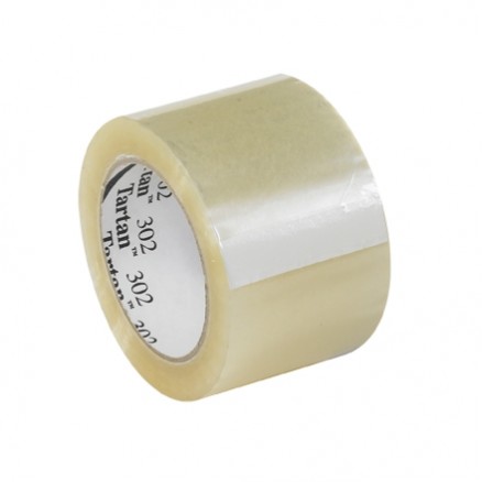 3M 302 Tape, Clear, 3" x 110 yds., 1.6 Mil Thick
