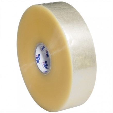 Clear Machine Carton Sealing Tape, Economy, 3" x 1000 yds., 2.5 Mil Thick