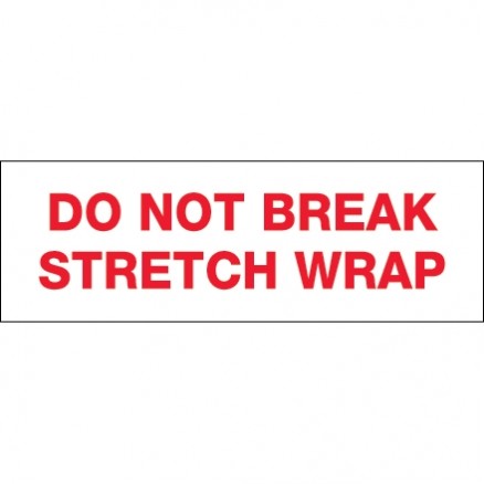 Do Not Break Stretch Wrap Tape, 2" x 55 yds., 2.2 Mil Thick