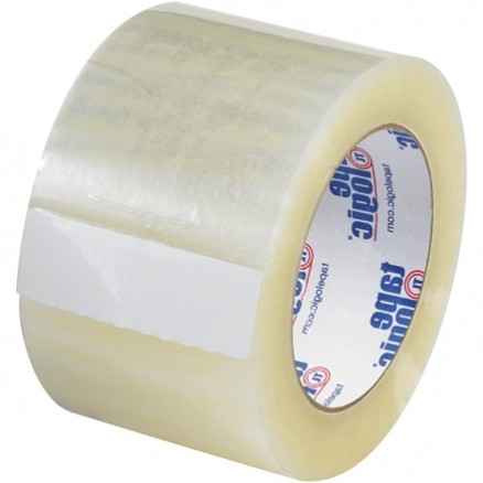 Clear Carton Sealing Tape, Quiet, 3" x 110 yds., 2 Mil Thick
