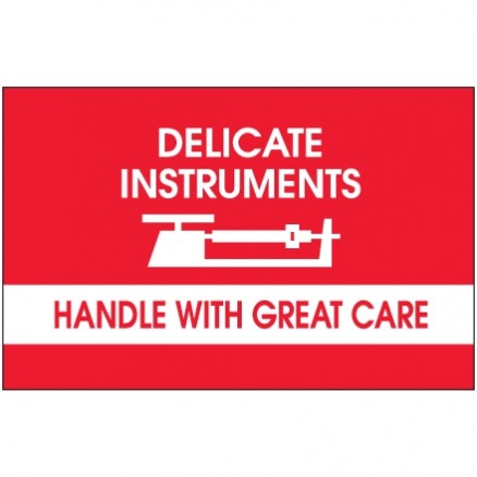 " Delicate Instruments - HWC" Labels, 3 x 5"