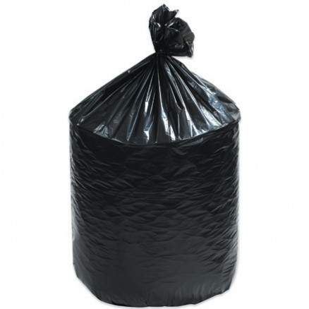 Trash Liners, 55 Gallon, 1.5 Mil, Black