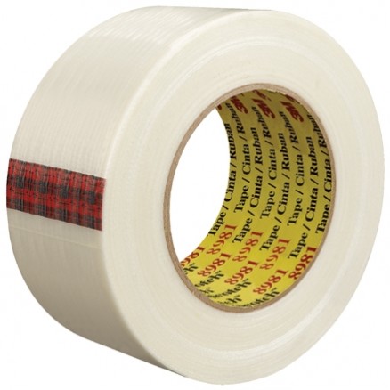 3M 8981 Clear Strapping Tape, 2" x 60 yds., 6.6 Mil Thick