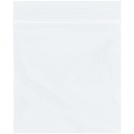 Reclosable Poly Bags, 3 x 3", 2 Mil, White