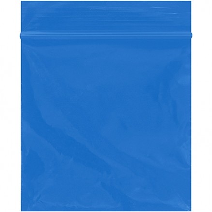 Reclosable Poly Bags, 3 x 3", 2 Mil, Blue