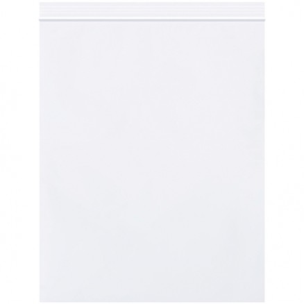 Reclosable Poly Bags, 8 x 10", 2 Mil, White