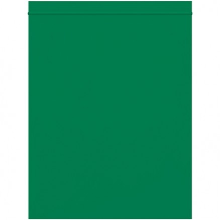 Reclosable Poly Bags, 8 x 10", 2 Mil, Green