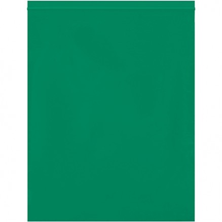 Reclosable Poly Bags, 12 x 15", 2 Mil, Green