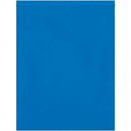 Reclosable Poly Bags, 12 x 15", 2 Mil, Blue