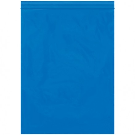Reclosable Poly Bags, 9 x 12", 2 Mil, Blue