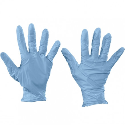 Best® N-Dex® Blue Nitrile Gloves - 4 Mil - Large