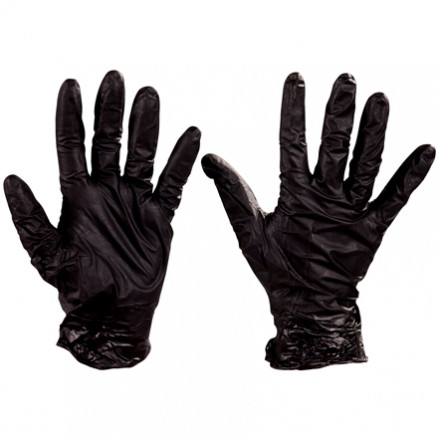 Best® Nighthawk™ Black Nitrile Gloves - 4 Mil - Medium