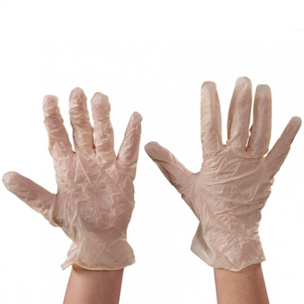 Powder Free Exam Grade Latex Gloves - White - 5 Mil - Large