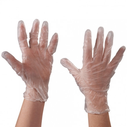 Powder Free Vinyl Gloves - Clear - 3 Mil - Xlarge