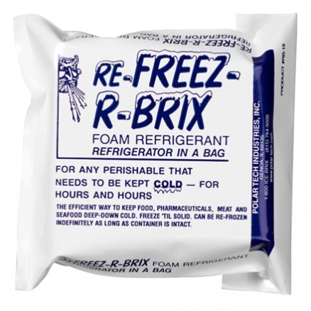 Re-Freez-R-Brix™ 15 oz. Cold Bricks - 4 1/2 X 4 X 1 1/2"