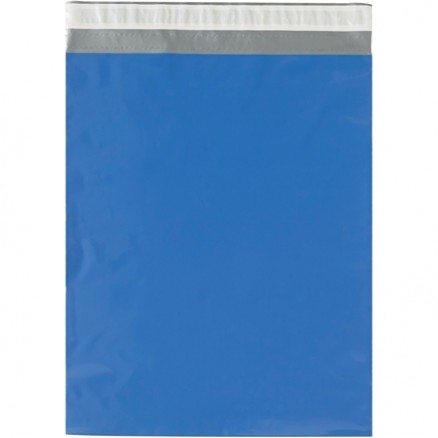 Poly Mailers, Blue, 12 x 15 1/2"
