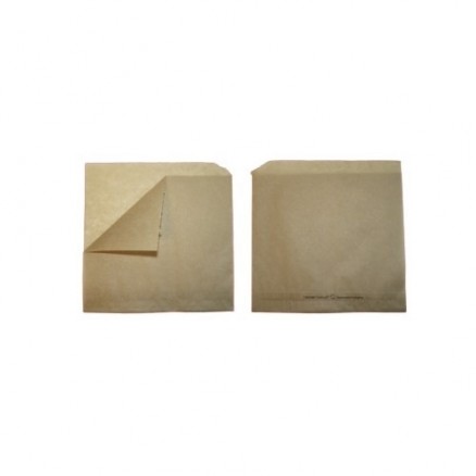 Kraft Double Opening Paper Sandwich Bags, 7 x 6 3/4"
