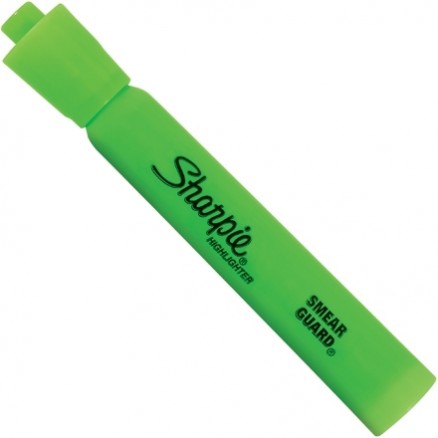 Sharpie® Highlighters, Fluorescent Green