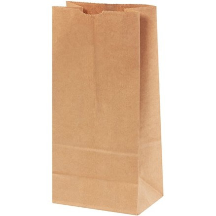 Kraft Paper Hardware Bags, #10, Virgin - 6 5/16 x 4 1/8 x 13 3/8"