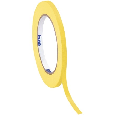 Yellow Masking Tape, 1/4" x 60 yds., 4.9 Mil Thick