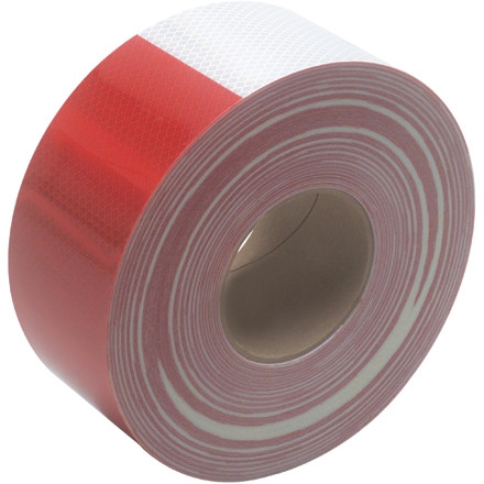 3M 983 Red/White Reflective Tape, 3" x 150