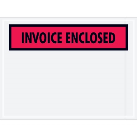 "Invoice Enclosed" Envelopes, 4 1/2 x 6"