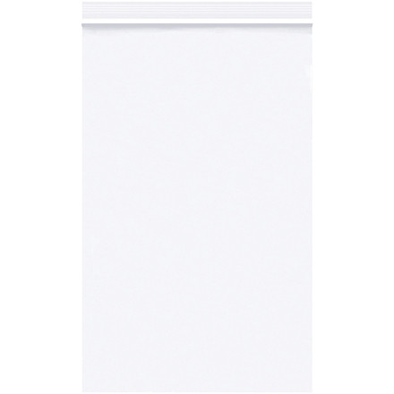 Reclosable Poly Bags, 5 x 8", 2 Mil, White