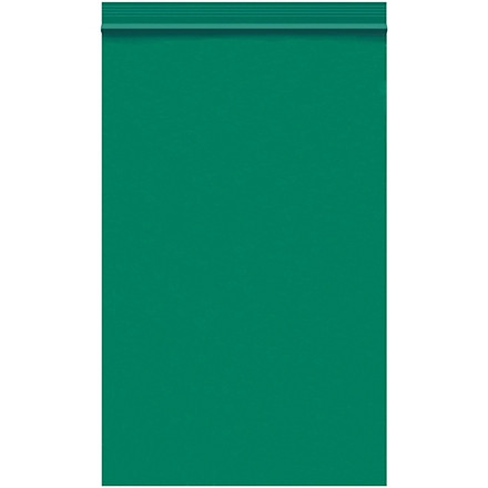 Reclosable Poly Bags, 5 x 8", 2 Mil, Green