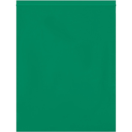 Reclosable Poly Bags, 12 x 15", 2 Mil, Green