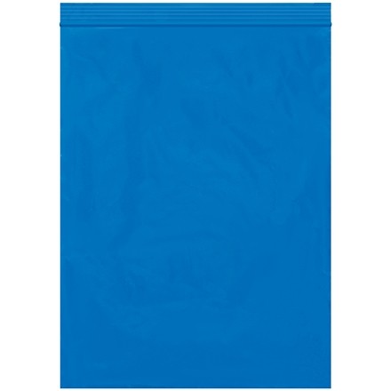 Reclosable Poly Bags, 9 x 12", 2 Mil, Blue