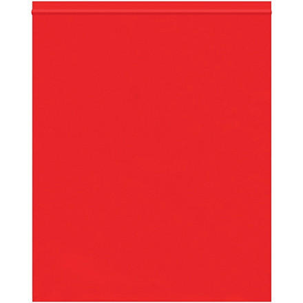 Reclosable Poly Bags, 10 x 12", 2 Mil, Red